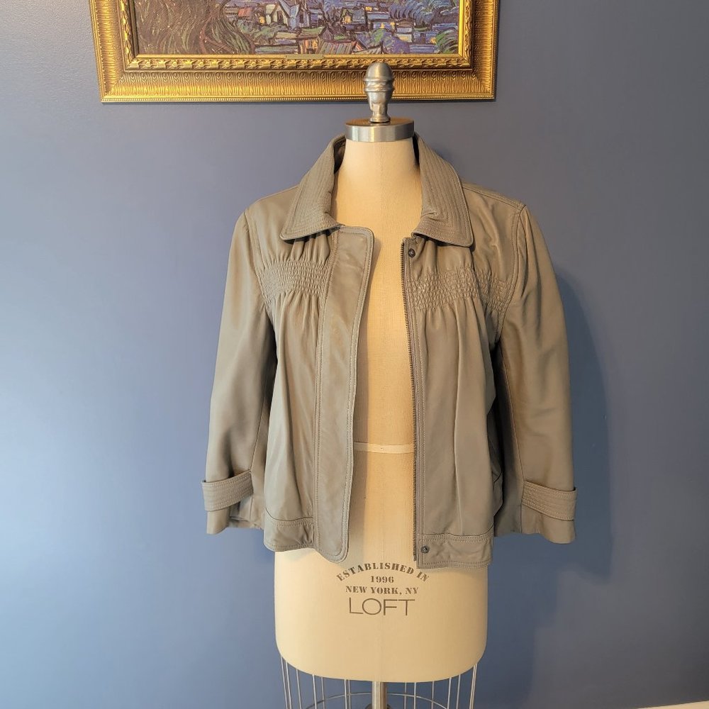 LOFT - Leather jacket, 3/4 sleeve